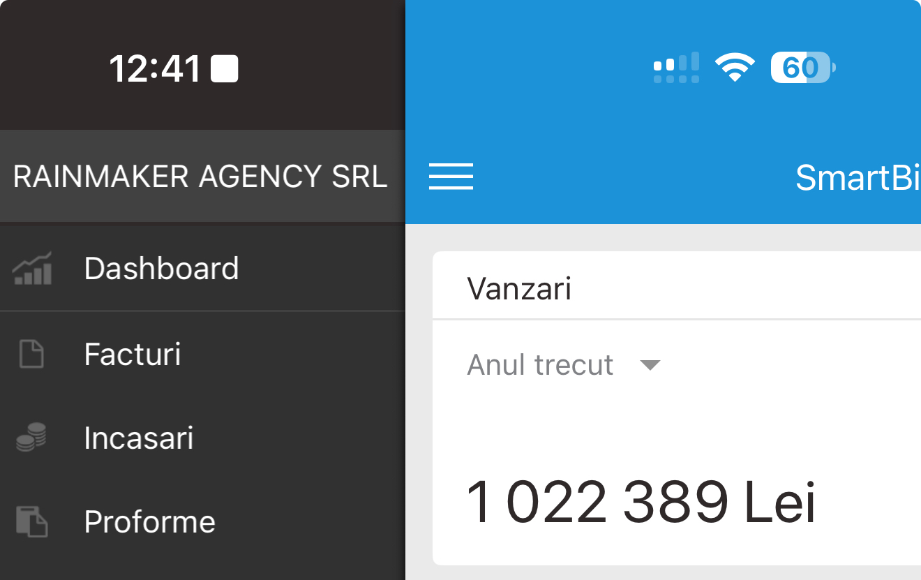 RAINMAKER AGENCY — peste 1.022.389 lei