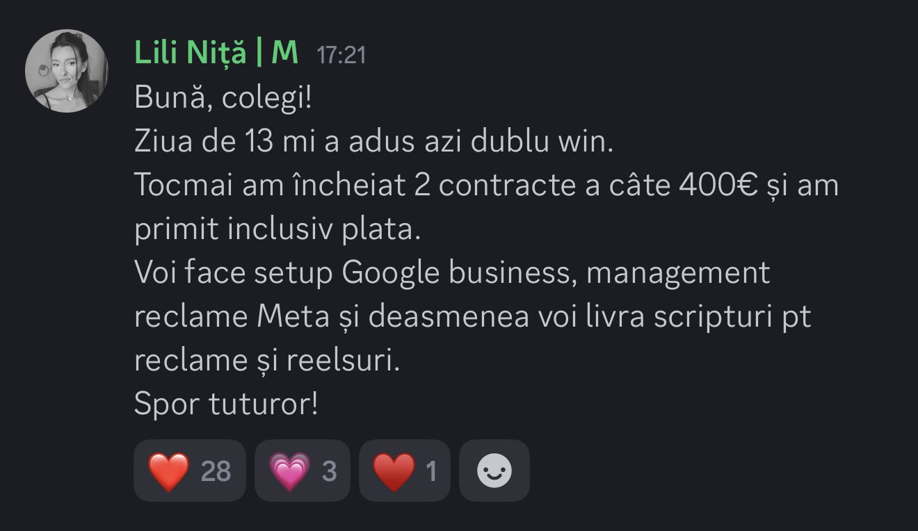 Testimonial student cu dovadă de venit