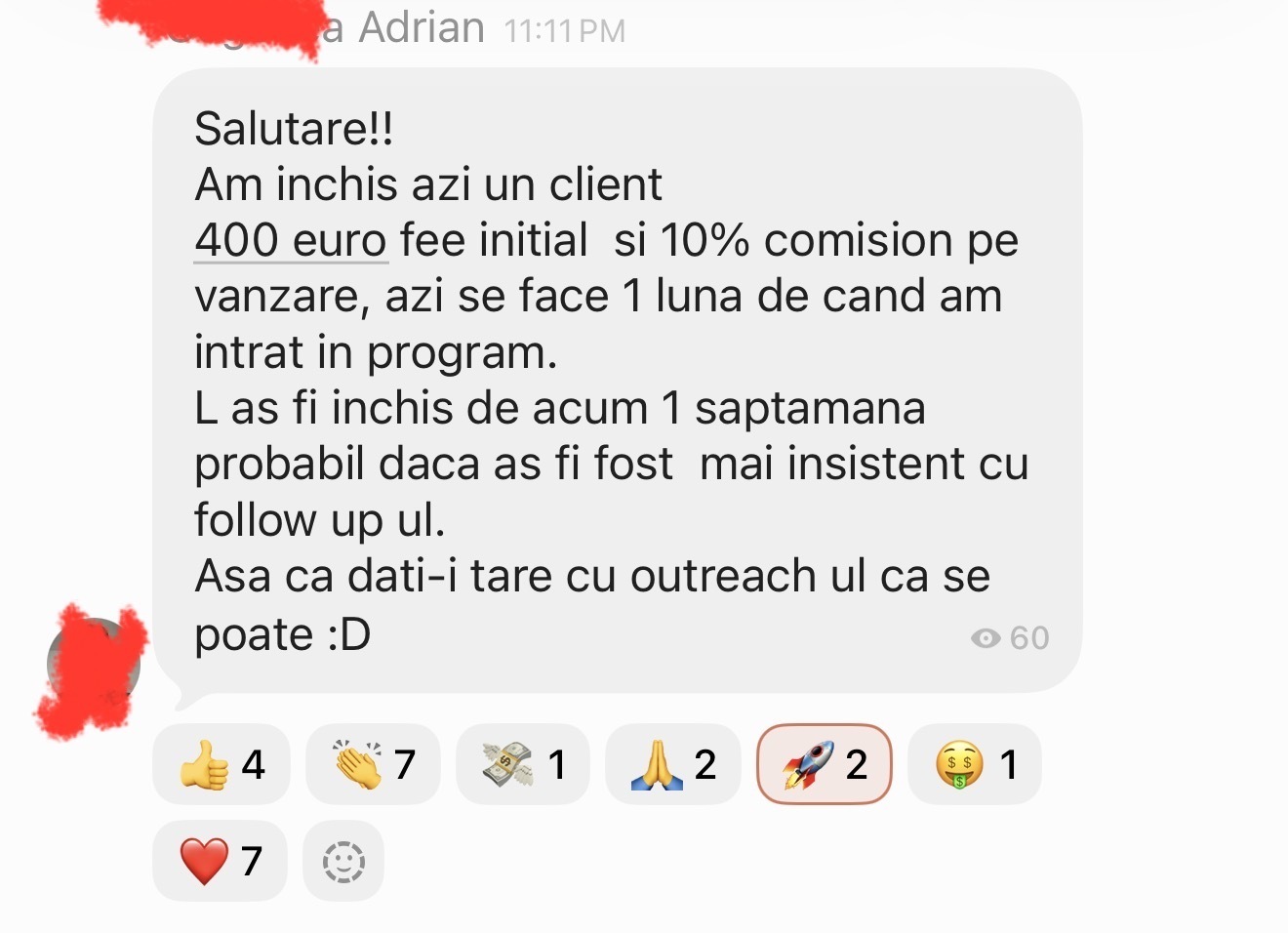 Testimonial student cu dovadă de venit