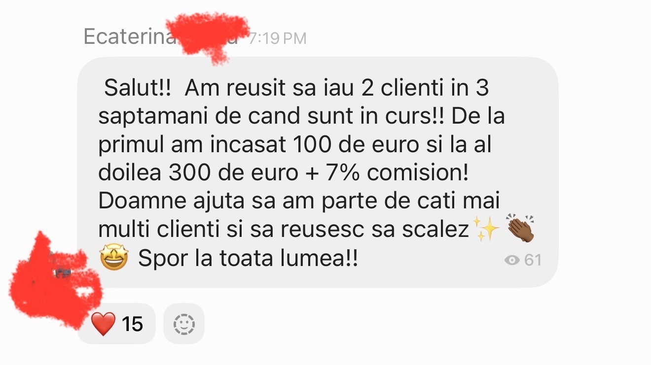 Testimonial student cu dovadă de venit