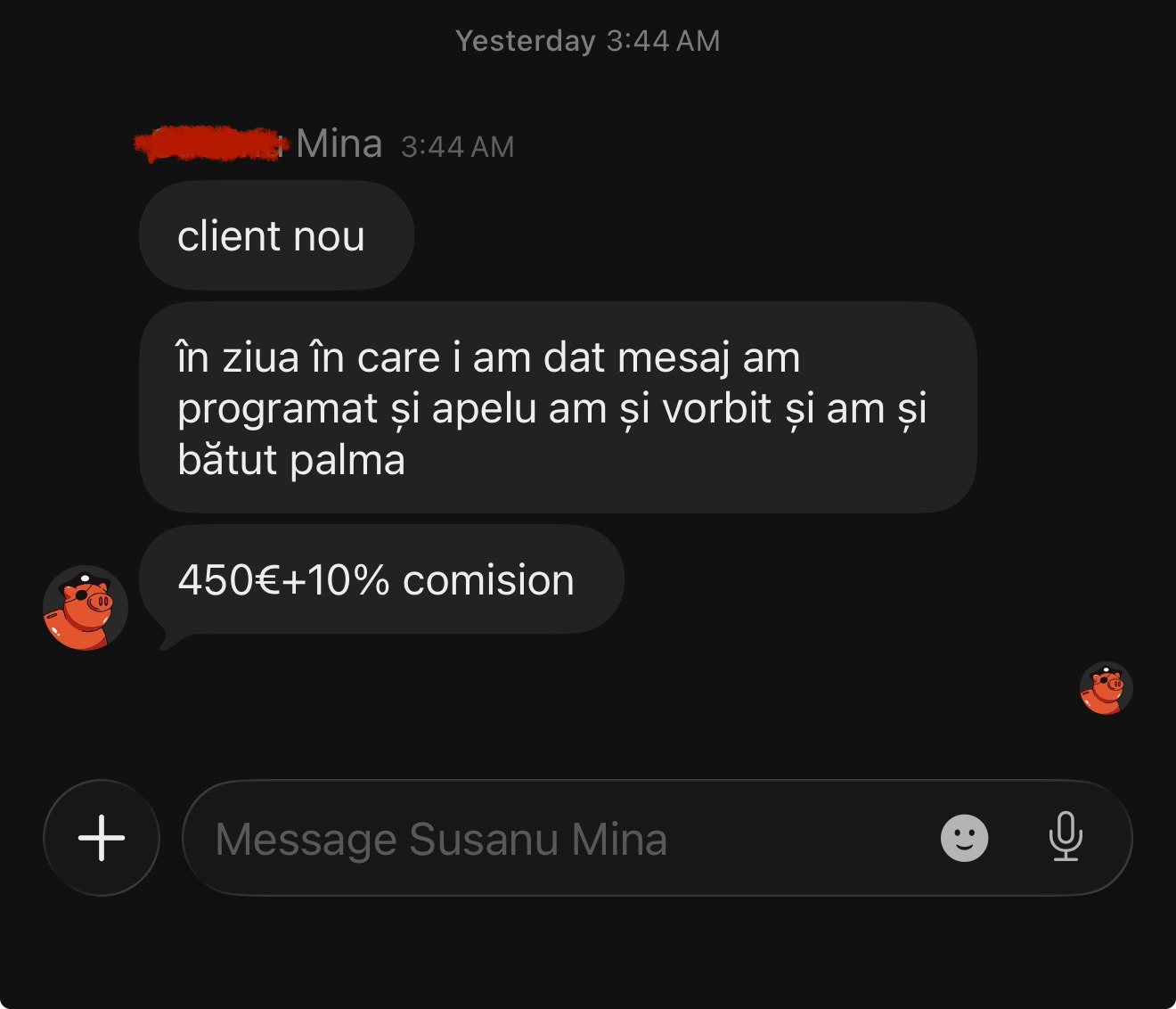 Testimonial student cu dovadă de venit